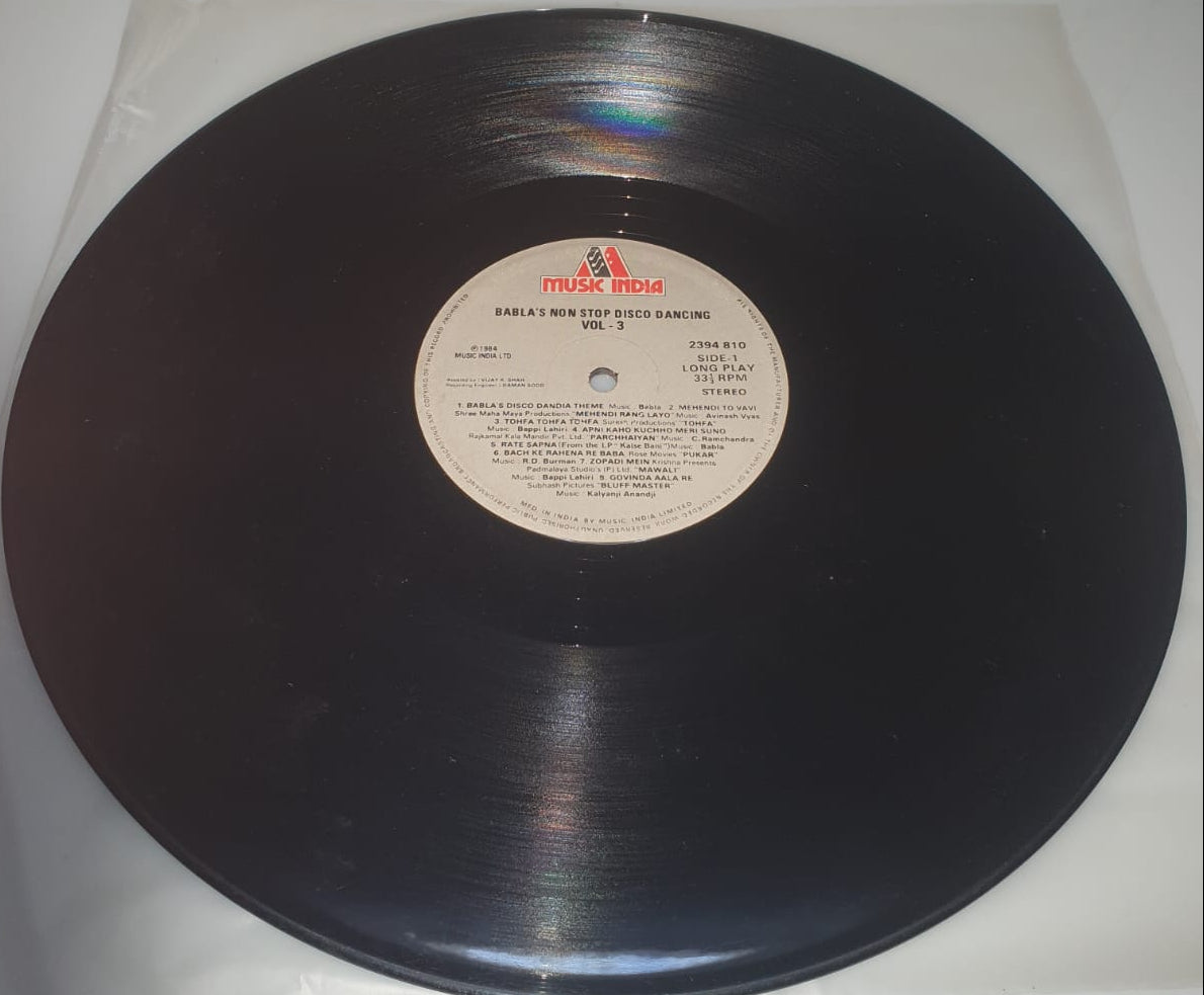 Babla Non Stop Disco Dancing Vol. 3 (Vinyl Record)