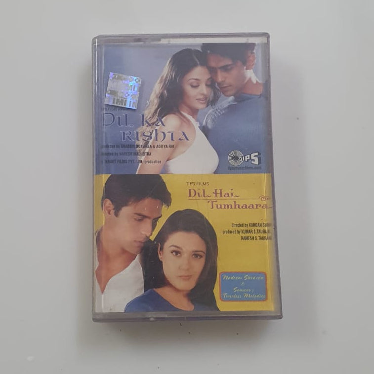 Vintage Audio Cassette (Used) – Dil Ka Rishta / Dil Hai Tumhaara | Hindi Movie Soundtracks | 2000s Bollywood