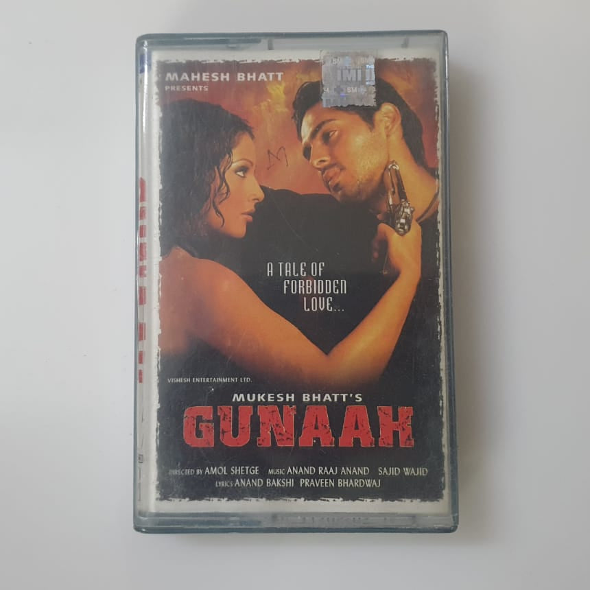 Vintage Audio Cassette (Used) – Gunaah | Bollywood Soundtrack | Mahesh Bhatt | Hindi Songs