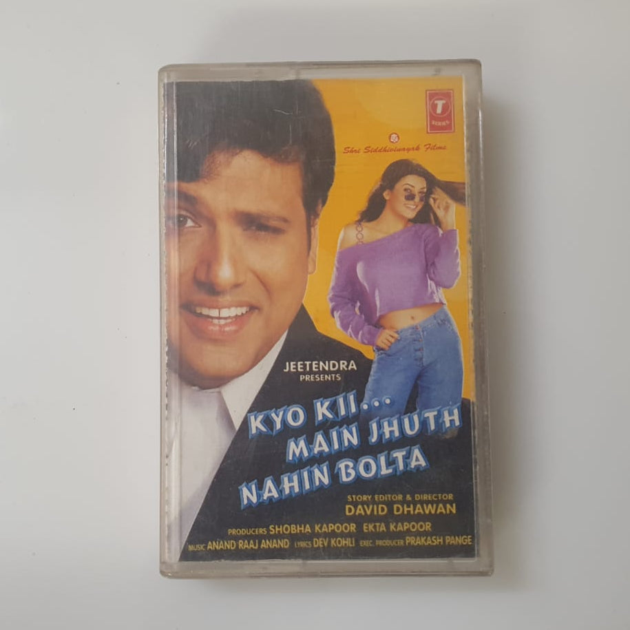Vintage Audio Cassette (Used) – Kyo Kii… Main Jhuth Nahin Bolta | Bollywood Soundtrack | Govinda | Hindi Songs