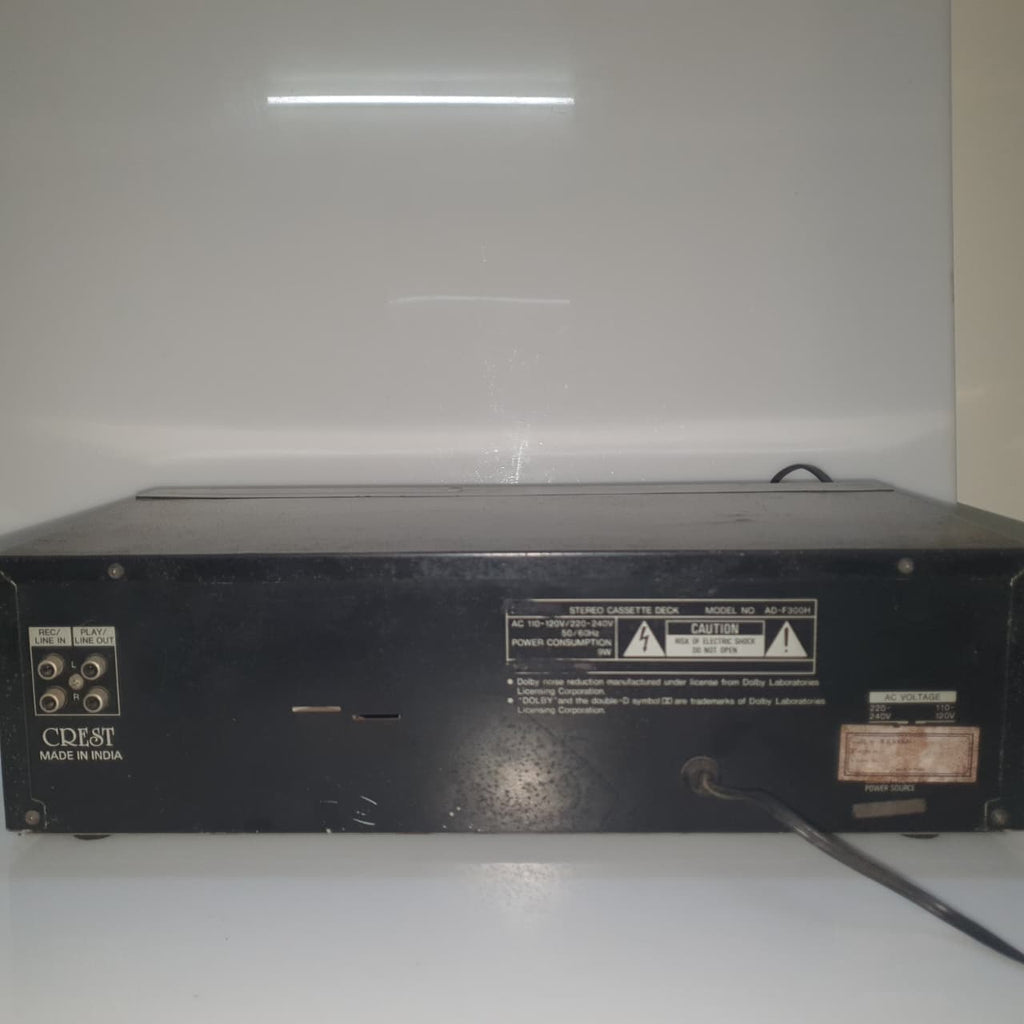 Crest AD-F300H Stereo Cassette Deck (Vintage)