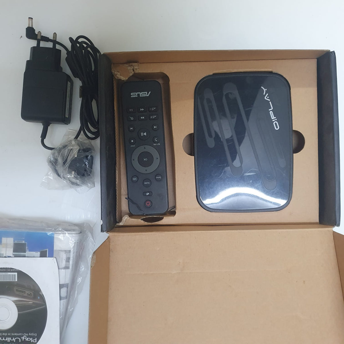 ASUS O!Play Mini Plus HD Media Player – Full HD 1080p | Wi-Fi | Gigabit LAN | Original Box & Remote